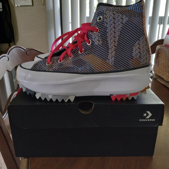 Converse run hike platform sneakers size 7.5 womens - Picture 3 of 6